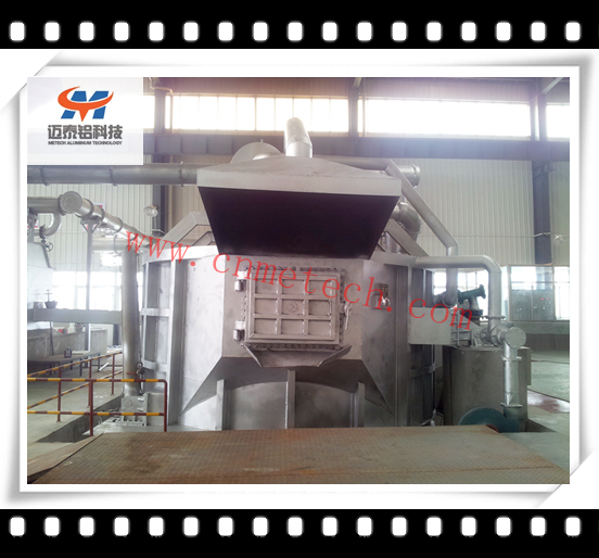 stationary aluminum melting holding furnace