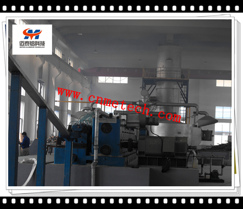 Aluminum alloy Rod Melting Furnace with 8T rectangular holding furnace