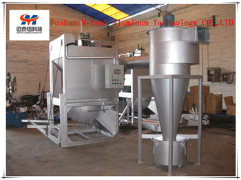 Hot aluminum dross processing machine